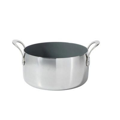 Bloomhouse 8 Piece Triply Stainless Steel Pots And Pans Cookware Set W/ Non Toxic Pro Ceramic Non Stick Interior 8 Bloomhouse 8 Piece Triply Stainless Steel Pots And Pans Cookware Set W/ Non Toxic Pro Ceramic Non Stick Interior - Image 6