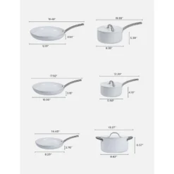 Black & Decker BLACK+DECKER 9-Piece Ceramic White Aluminum Cookware Set, Pots And Pans Set With Ceramic Non-Stick Coating 14 Black & Decker BLACK+DECKER 9-Piece Ceramic White Aluminum Cookware Set, Pots And Pans Set With Ceramic Non-Stick Coating -Cookware Store GUEST 7d6338a8 87c8 4029 b6f0 82f8838e652a