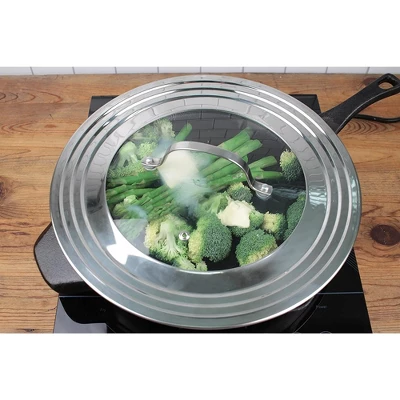 Rsvp Universal Lid - 7-12In W/Glass 6 Rsvp Universal Lid - 7-12In W/Glass - Image 4