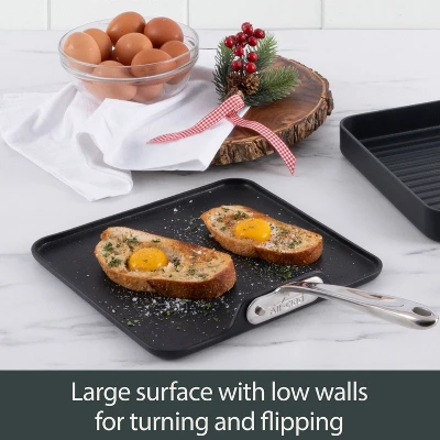 All-Clad 11" Nonstick Square Griddle, HA1 Hard Anodized, Black 5 All-Clad 11" Nonstick Square Griddle, HA1 Hard Anodized, Black - Image 3