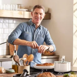 Bobby Flay 12pc Ceramic Nonstick Aluminum Cookware Set