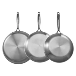 VEVOR Tri-Ply Stainless Steel Frying Pan, 3 Pcs Set (8, 10, 12 In), Cooking Skillet With Heat-Resistant Handle, Silver 17 VEVOR Tri-Ply Stainless Steel Frying Pan, 3 Pcs Set (8, 10, 12 In), Cooking Skillet With Heat-Resistant Handle, Silver -Cookware Store GUEST 834e333e 05a2 4f10 91b2 7084ad6281df