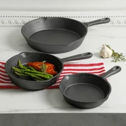 Gibson Home Addlestone 3 Piece Pre-Seasoned Cast Iron Skillet Set -Cookware Store GUEST 83664869 dc92 4517 a653 05adb3f8faf8