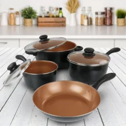 Gibson Home Armada 7 Piece Carbon Steel Nonstick Cookware Set In Black And Copper 14 Gibson Home Armada 7 Piece Carbon Steel Nonstick Cookware Set In Black And Copper -Cookware Store GUEST 8514a8a0 0f24 43ed 83f1 c77c48a74fbc