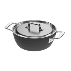 Demeyere Black 5 Stainless Steel With Ceramic Exterior Coating 3.5-qt Dutch Oven With Lid -Cookware Store GUEST 858b600a b601 41e7 8384 d1eefd854d51