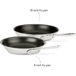 All-Clad D3 3-Ply Stainless Steel Non Stick Fry Pan Set 2 Piece, 8 & 10 Inch -Cookware Store GUEST 87848d1c cf7c 40a1 9090 9a7f5ac20738