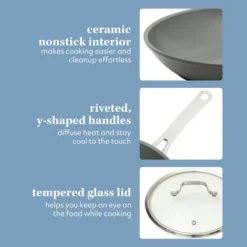 Sur La Table Kitchen Essentials Cool Commune Hard Anodized 10 Piece PFA Free Ceramic Non Stick Interior Cookware Set -Cookware Store GUEST 87f7348f 7b47 4b11 b04c 94f3df55a18b