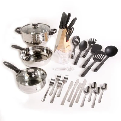 Gibson Total Kitchen Lybra 32-Piece Cookware Combo Set 5 Gibson Total Kitchen Lybra 32-Piece Cookware Combo Set - Image 3