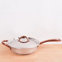 BergHOFF Ouro Gold 18/10 Stainless Steel 9.5" Deep Skillet With Stainless Steel Lid 3.1Qt., Two Side Handles -Cookware Store GUEST 89c42b3f 1b23 4b8d a52a 7465d823e371 1