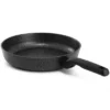 Korkmaz Ornella Nonstick Aluminum Frying Pan In Granite Black