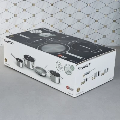 BergHOFF Helix 7Pc Recycled 18/10 Stainless Steel Cookware Set With Glass Lids 7 BergHOFF Helix 7Pc Recycled 18/10 Stainless Steel Cookware Set With Glass Lids - Image 5