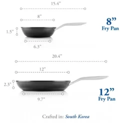 TECHEF Onyx - 8" & 12" Nonstick Frying Pan Set -Cookware Store GUEST 8adcd036 4954 44a3 bd0f 7c2318d40e7c