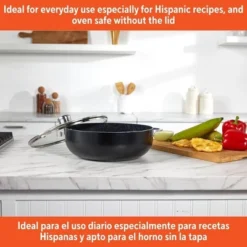 IMUSA Caldero With Dual Speckled Ceramic Set Black: -Cookware Store GUEST 8afe9789 73c2 4b0a aad8 740e1eafed16