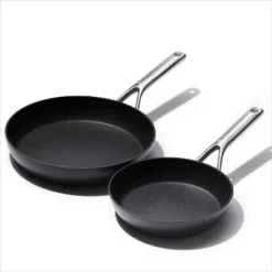 OXO 2pc Ceramic Pro Non-Stick Frypan Set Gray: Aluminum Cookware, Dishwasher-Safe, Induction & Gas Compatible -Cookware Store GUEST 8b1eca60 308c 4386 ac62 a74f1b91d293