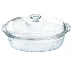 Itopfox 3Qt Glass Casserole Dish With Lid, Ribbed Oval Baking Dish For Oven & Microwave, Clear Lead-Free Covered Cookware, Deep Food Container 17 Itopfox 3Qt Glass Casserole Dish With Lid, Ribbed Oval Baking Dish For Oven & Microwave, Clear Lead-Free Covered Cookware, Deep Food Container -Cookware Store GUEST 8b65591a 64f3 4b69 92e2 5cb16e0ccc3a