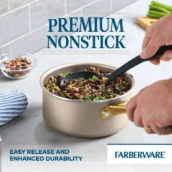 Farberware Radiant 3qt Nonstick Covered Sauce Pan: Dishwasher-Safe, Tempered Glass Lid, Electric & Gas Compatible -Cookware Store GUEST 8b9d7b22 2f7c 4261 af23 f25958631722