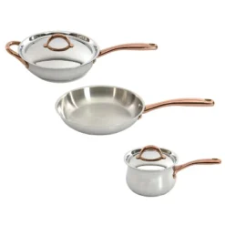 BergHOFF Ouro Gold 18/10 Stainless Steel 5Pc Cookware Set With Lids For Starter, Rose Gold Handle 15 BergHOFF Ouro Gold 18/10 Stainless Steel 5Pc Cookware Set With Lids For Starter, Rose Gold Handle -Cookware Store GUEST 8bec4b6a 9afb 42a5 bc26 45a266839883