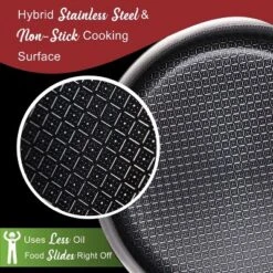 Brentwood 3-Ply Hybrid Non-Stick Stainless Steel Dutch Oven With Tempered Glass Lid -Cookware Store GUEST 8bfbcace 3c01 40d0 9091 8a0cfb3175fd