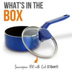 NutriChef Saucepan Pot With Lid - Non-stick High-Qualified Kitchen Cookware With See-Through Tempered Glass Lids, 2 QT. 14 NutriChef Saucepan Pot With Lid - Non-stick High-Qualified Kitchen Cookware With See-Through Tempered Glass Lids, 2 QT. -Cookware Store GUEST 8d01148f ffb7 4e60 8c26 fb322e1c8110