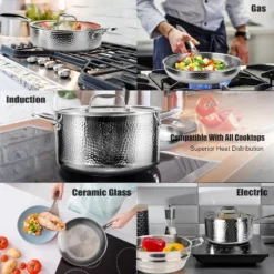 Imarku Professional Cooking Utensils Set, 14PCS Cookware Sets Tri-Ply Clad Stainless Steel With Hangered Handle And Lids, Suits Ceramic And Induction 12 Imarku Professional Cooking Utensils Set, 14PCS Cookware Sets Tri-Ply Clad Stainless Steel With Hangered Handle And Lids, Suits Ceramic And Induction -Cookware Store GUEST 8d5c8983 f87a 4b64 bb99 ba4425bae50e