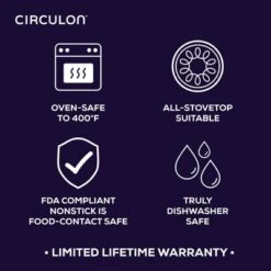 Circulon A1 Series With ScratchDefense Technology 10pc Nonstick Induction Cookware Set: Dishwasher-Safe, Tempered Glass Lids -Cookware Store GUEST 8d7c2de6 4bc2 40e1 86a1 be8bcf81bf47