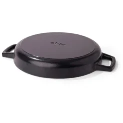 Alva Nori Enameled Cast Iron Griddle Pan 11" Non Toxic Grooved Ridges Seasoned Round Grill Pan Compatible W/ All Stovetops Oven Safe & Induction Safe -Cookware Store GUEST 8dde929a e524 4f3d b284 c0656941ed8f