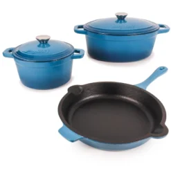 BergHOFF Neo 5Pc Cast Iron Cookware Set, 3Qt Covered Dutch Oven, 5Qt Covered Stock Pot, & 10" Fry Pan -Cookware Store GUEST 8e3d0481 1c90 4102 8a3b a4a4cdf6ec4a