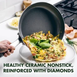 GreenPan Chatham 11" Tri-Ply Stainless Steel Healthy Ceramic Nonstick Wok