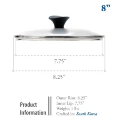 TECHEF 8" Tempered Glass Lid -Cookware Store GUEST 8fac3224 c631 48bb b0ed 899ec732ebf5