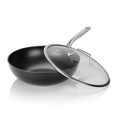 TECHEF Onyx - 12" Nonstick Wok/Stir-Fry Pan With Cover 7 TECHEF Onyx - 12" Nonstick Wok/Stir-Fry Pan With Cover - Image 5