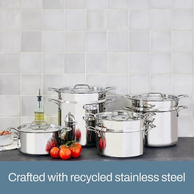 All-Clad 8 Quart Stainless Steel Simply Strain Multipot With Insert, Silver 6 All-Clad 8 Quart Stainless Steel Simply Strain Multipot With Insert, Silver - Image 4