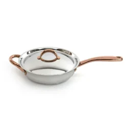 BergHOFF Ouro Gold 18/10 Stainless Steel 9.5" Deep Skillet With Stainless Steel Lid 3.1Qt., Two Side Handles -Cookware Store GUEST 90a7b941 b7aa 4ef7 a13a 64f826609ca8