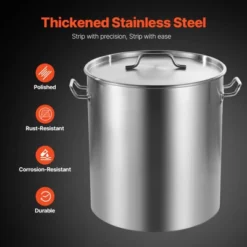 VEVOR Stainless Steel Stockpot, 64 Quart Large Cooking Pots, Cookware Sauce Pot With Basket, Lid, And Handle, Sanding Treatment, Silver 15 VEVOR Stainless Steel Stockpot, 64 Quart Large Cooking Pots, Cookware Sauce Pot With Basket, Lid, And Handle, Sanding Treatment, Silver -Cookware Store GUEST 90b728c4 4716 488b acfe be028e8c6b67