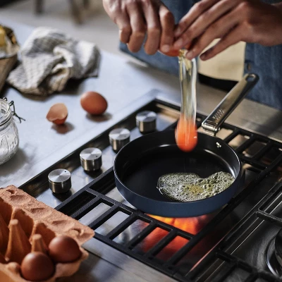 Joseph Joseph 9.5" Fry, 3.8qt Saute Pan And Lid Space Saving Ceramic Nonstick 3pc Cookware Set 6 Joseph Joseph 9.5" Fry, 3.8qt Saute Pan And Lid Space Saving Ceramic Nonstick 3pc Cookware Set - Image 4