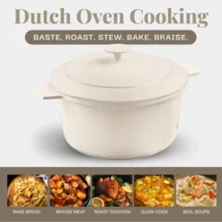 Gotham Steel Dutch Oven 5 Qt Pot With Lid Nonstick Ceramic Cooking Hot Pot Cast Aluminum Induction Stock Pot -Cookware Store GUEST 916c2d6e 78f0 4827 acee 1f8d1519b9a8