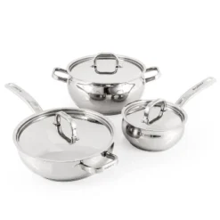 BergHOFF 12Pc 18/10 Stainless Steel Cookware Set With Stainless Steel Lid, Belly Shape -Cookware Store GUEST 91a18aee 8e69 4e85 be6c c3deeba5f7a7