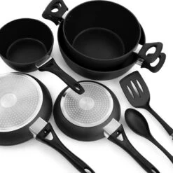 Oster® Oster Non Stick 10 Piece Aluminum Cookware Set In Black -Cookware Store GUEST 91bc9546 c747 4aa3 95ab cab2ef17881d