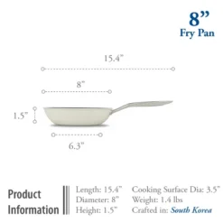 TECHEF ValenCera - 8" Ceramic Nonstick Frying Pan -Cookware Store GUEST 92ac4af6 f521 4e40 9777 354e5c89d455