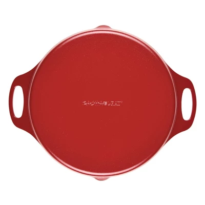 Rachael Ray 14" Nitro Cast Iron Skillet With Side Handle Red: Lifetime Warranty, Hand Wash, Induction Compatible 13 Rachael Ray 14" Nitro Cast Iron Skillet With Side Handle Red: Lifetime Warranty, Hand Wash, Induction Compatible - Image 11