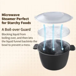Itopfox Professional Large Microwave Cookware, Rice Cooker & Steamer For Vegetables, Safe Mixing & Serving Bowls, Food Storage Container, BPA Free 10 Itopfox Professional Large Microwave Cookware, Rice Cooker & Steamer For Vegetables, Safe Mixing & Serving Bowls, Food Storage Container, BPA Free -Cookware Store GUEST 933dbd9f 18dd 4c1d 874c 7ec638e7ed05