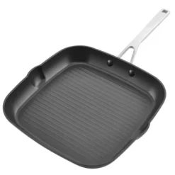 KitchenAid Hard-Anodized Induction 11.25" Nonstick Square Grill Pan: Gas & Induction Compatible, Oven-Safe, Matte Black -Cookware Store GUEST 93c64032 1932 45c6 ad71 66a12e451afa