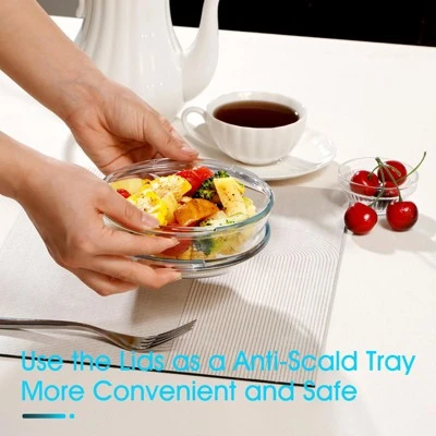 Itopfox Mini Glass Casserole Dish With Lid, Oven & Microwave Safe Bakeware, Versatile For Baking Serving & Storing Food Perfect Gift For Any Occasion 5 Itopfox Mini Glass Casserole Dish With Lid, Oven & Microwave Safe Bakeware, Versatile For Baking Serving & Storing Food Perfect Gift For Any Occasion - Image 3