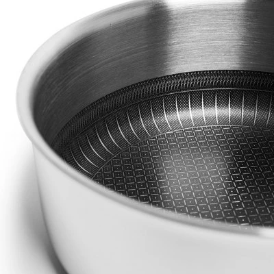 Lexi Home Tri-ply 2.7 Qt. Stainless Steel Nonstick Sauce Pan With Lid 4 Lexi Home Tri-ply 2.7 Qt. Stainless Steel Nonstick Sauce Pan With Lid - Image 2