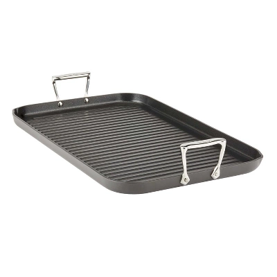 All-Clad 13" X 20" Nonstick Double-Burner Grill, HA1 Hard Anodized, Black 10 All-Clad 13" X 20" Nonstick Double-Burner Grill, HA1 Hard Anodized, Black - Image 8