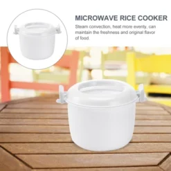 Itopfox Microwave Rice Cooker With Steamer Basket, Lid & Locking Clip For Cooking Rice, Vegetables, Soup & More In Microwave, Reusable & Food Safe -Cookware Store GUEST 94498fa6 a2ec 47a6 b6af 464eb1173117