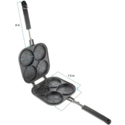 5 Star Super Deals 2 Perfect Small Bake & Serve Double Sided Pancake Maker Pan - 4 Decorative Designs For Eggs, French Toast, Omelette -Cookware Store GUEST 94d6efb0 8f62 4acb 8f88 dca7fdcedec0