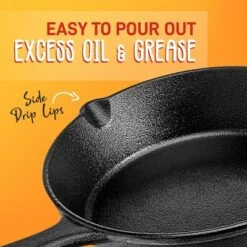 NutriChef 3-Piece Cast Iron Skillet Pan Set - Pre-Seasoned With Cool-Touch Handles - Black 11 NutriChef 3-Piece Cast Iron Skillet Pan Set - Pre-Seasoned With Cool-Touch Handles - Black -Cookware Store GUEST 954fbc37 a216 4f83 b5a3 d01fe5efbdef