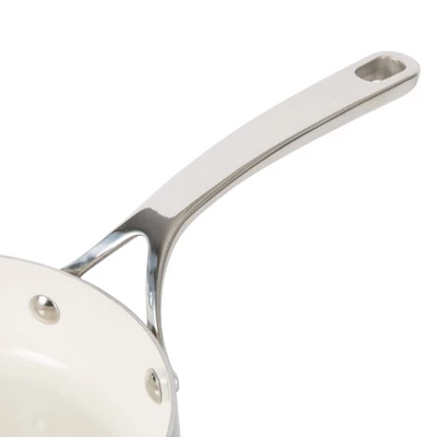 Bloomhouse 8 Inch Triply Stainless Steel Fry Pan W/ Non-Stick Non-Toxic Pro Ceramic Interior Frying Pan 8 Bloomhouse 8 Inch Triply Stainless Steel Fry Pan W/ Non-Stick Non-Toxic Pro Ceramic Interior Frying Pan - Image 6