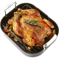 All-Clad Essentials Hard Anodized Nonstick Roaster With Rack 11x14 Inch -Cookware Store GUEST 965ce5a8 a9e9 4842 87cf 06a389bbfdda