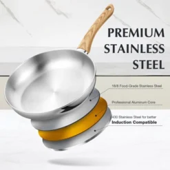 KOCH SYSTEME CS Stainless Steel Pan, Stainless Skillet With Lid For Cooking, Dishwasher Safe -Cookware Store GUEST 9671dbdf a31a 4020 aeeb c5bffdbfce2e